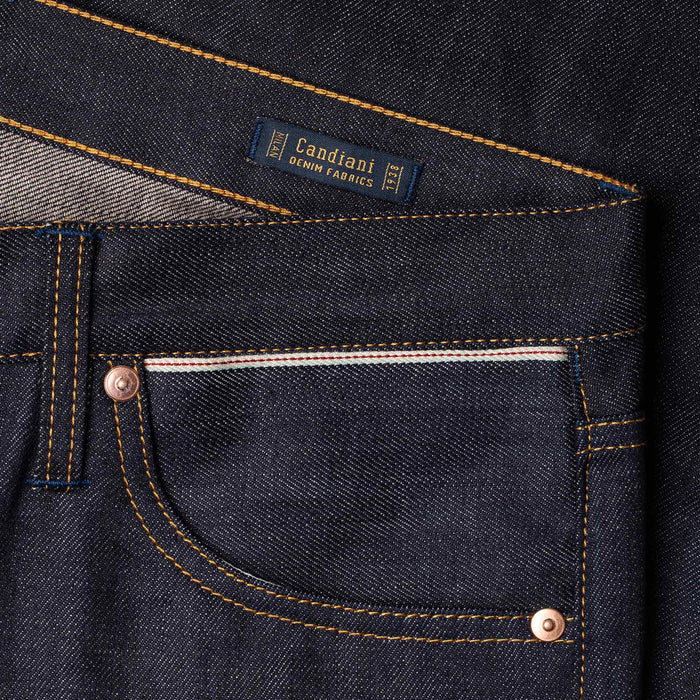 B-02 REGULAR STRAIGHT 13 oz. brown cotton selvedge