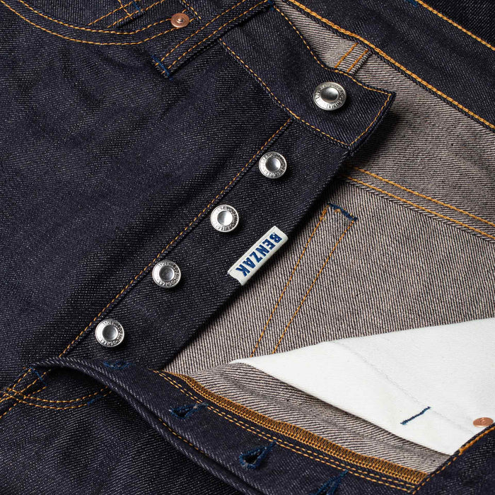 B-02 REGULAR STRAIGHT 13 oz. brown cotton selvedge