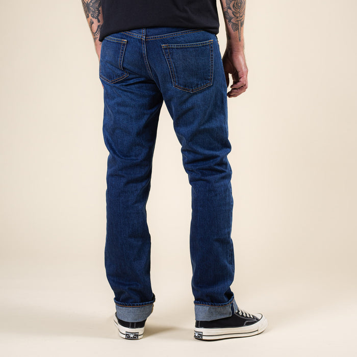 B-02 REGULAR STRAIGHT 13.5 oz. stonewashed selvedge