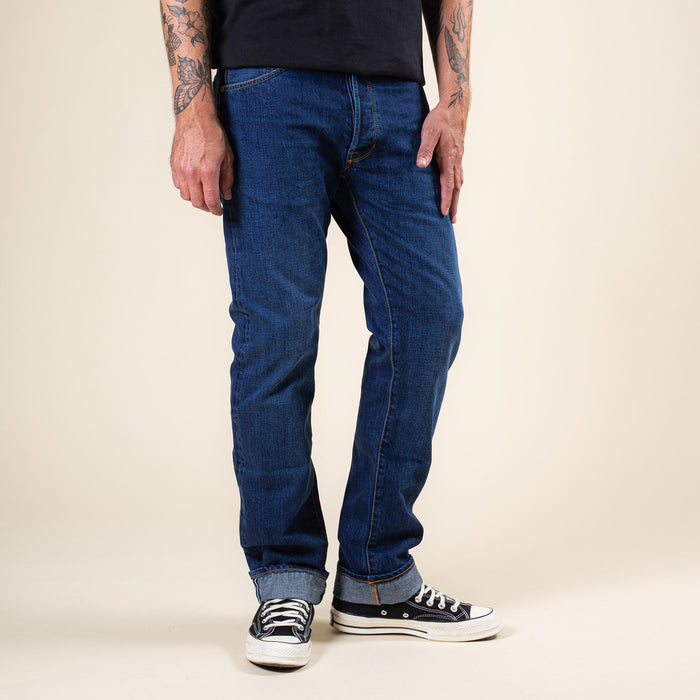B-02 REGULAR STRAIGHT 13.5 oz. stonewashed selvedge