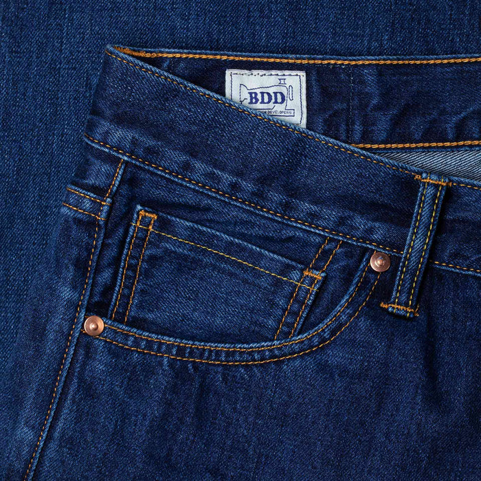 B-02 REGULAR STRAIGHT 13.5 oz. stonewashed selvedge