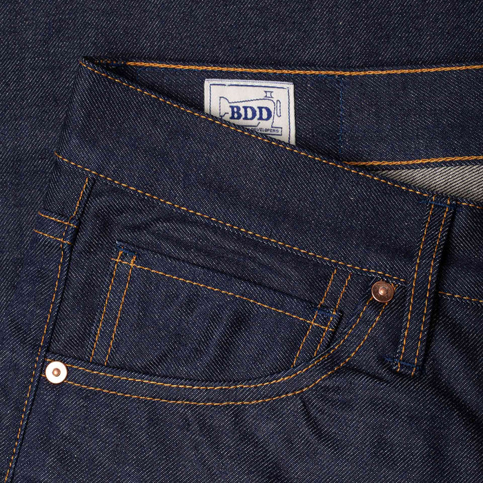 B-02 REGULAR STRAIGHT 14 oz. aged indigo selvedge