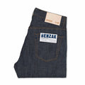 B-02 REGULAR STRAIGHT 14 oz. green cast selvedge