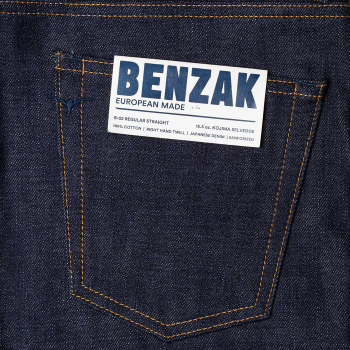 B-02 REGULAR STRAIGHT 15.5 oz. Kojima selvedge