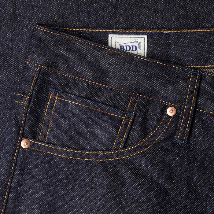 B-03 REGULAR TAPERED 13 oz. brown cotton selvedge