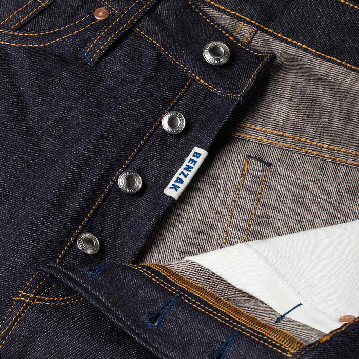 B-03 REGULAR TAPERED 13 oz. brown cotton selvedge