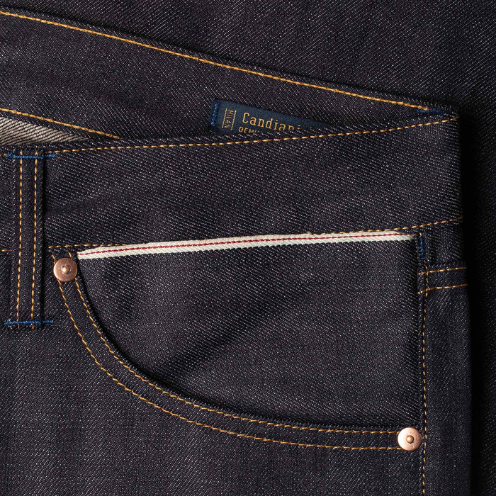B-04 RELAXED TAPERED 13 oz. brown cotton selvedge