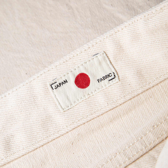 B-04 RELAXED TAPERED 14 oz. selvedge colour denim / ecru
