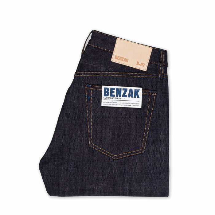 B-07 RELAXED STRAIGHT 13 oz. brown cotton selvedge