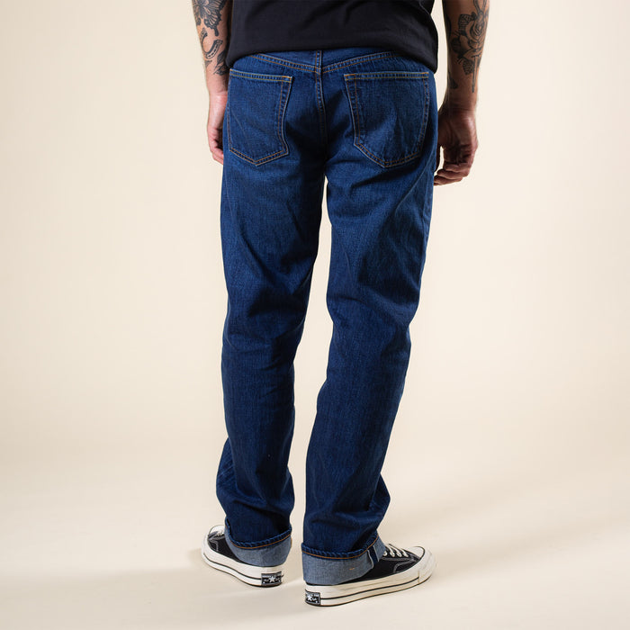 B-07 RELAXED STRAIGHT 13.5 oz. stonewashed selvedge