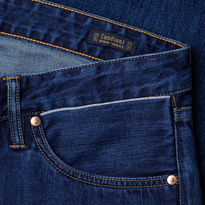 B-07 RELAXED STRAIGHT 13.5 oz. stonewashed selvedge