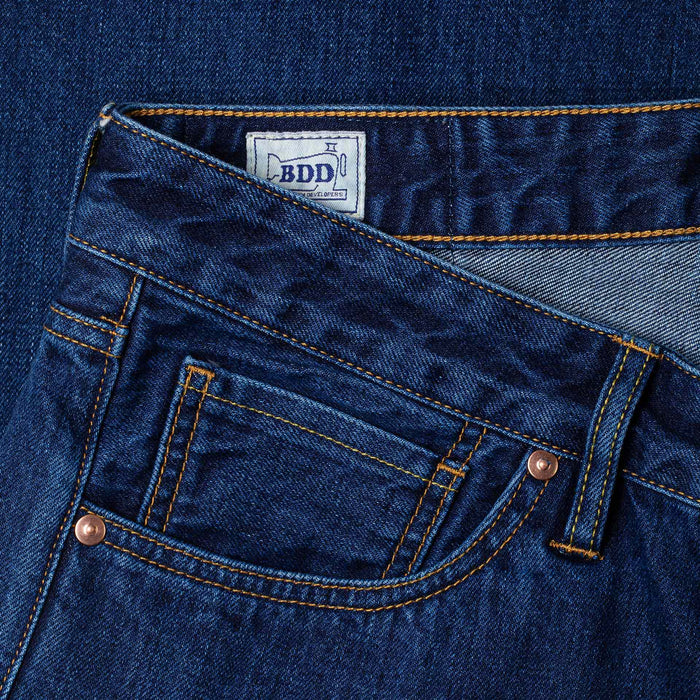 B-07 RELAXED STRAIGHT 13.5 oz. stonewashed selvedge