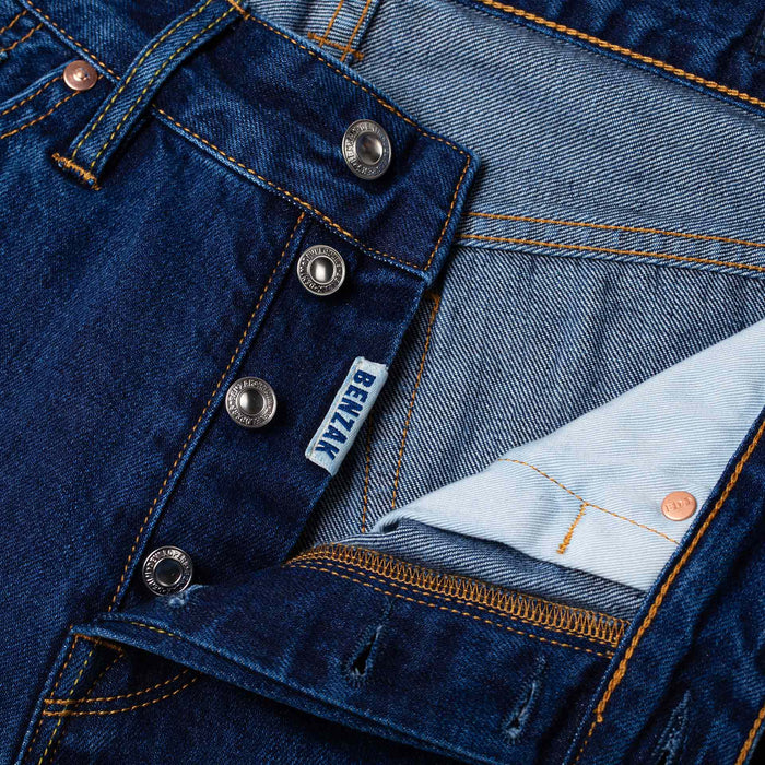 B-07 RELAXED STRAIGHT 13.5 oz. stonewashed selvedge