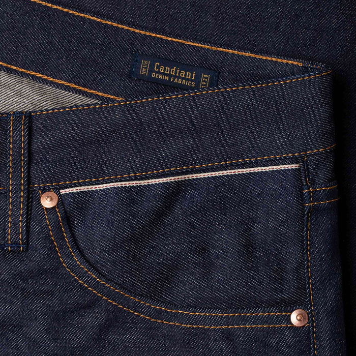 B-07 RELAXED STRAIGHT 14 oz. aged indigo selvedge