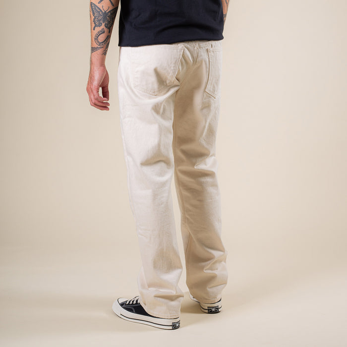 B-07 RELAXED STRAIGHT 14 oz. selvedge colour denim / ecru