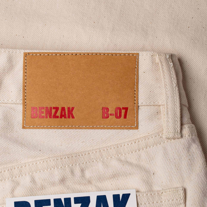 B-07 RELAXED STRAIGHT 14 oz. selvedge colour denim / ecru