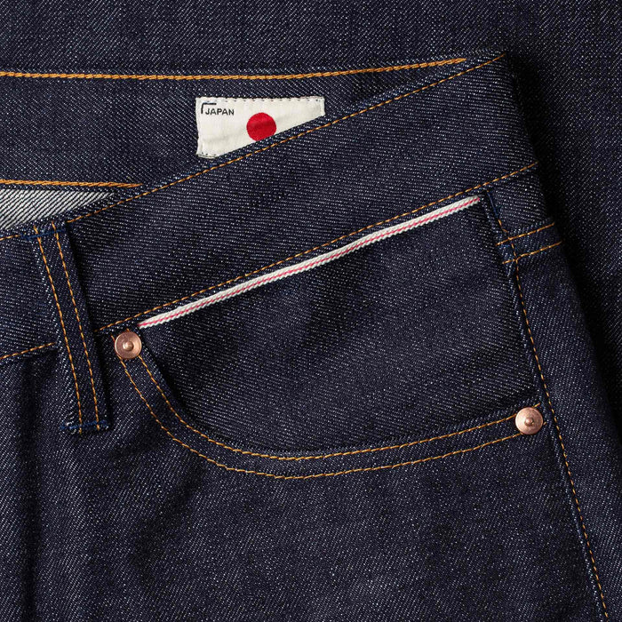 B-07 RELAXED STRAIGHT 18 oz. dark indigo selvedge