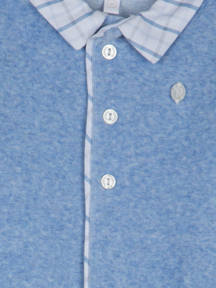 Babygrow Blue Checkers
