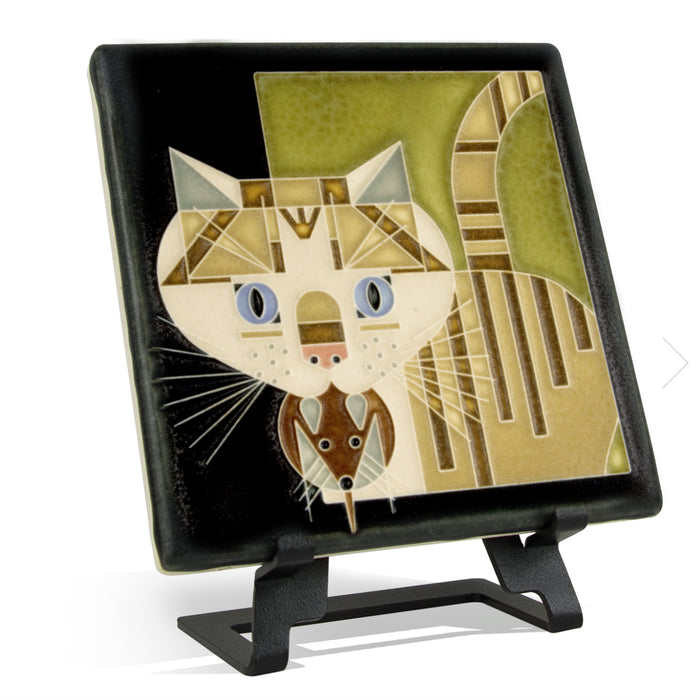 Barn Kitty – 6x6 art tile
