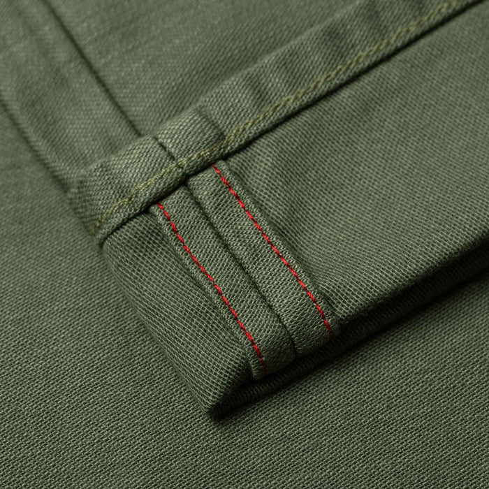 BC-01 TAPERED CHINO 10 oz. army green military twill