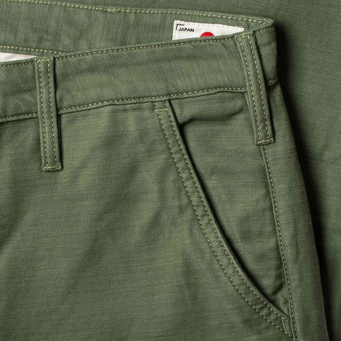 BC-01 TAPERED CHINO 10 oz. army green military twill