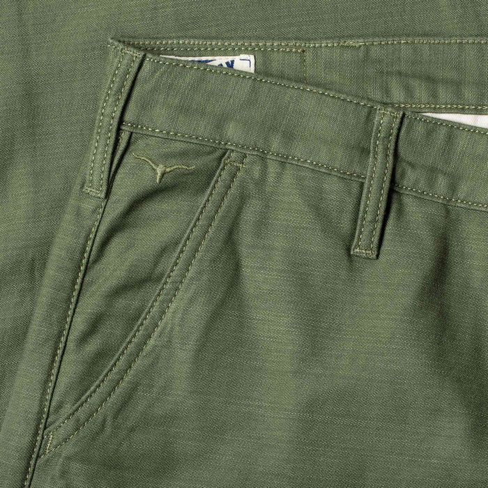 BC-01 TAPERED CHINO 10 oz. army green military twill
