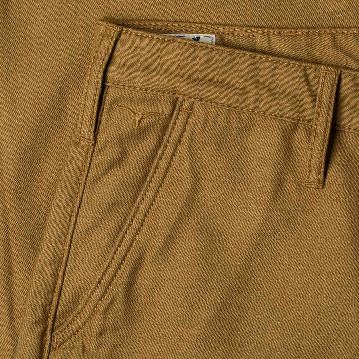 BC-01 TAPERED CHINO 10 oz. golden brown military twill