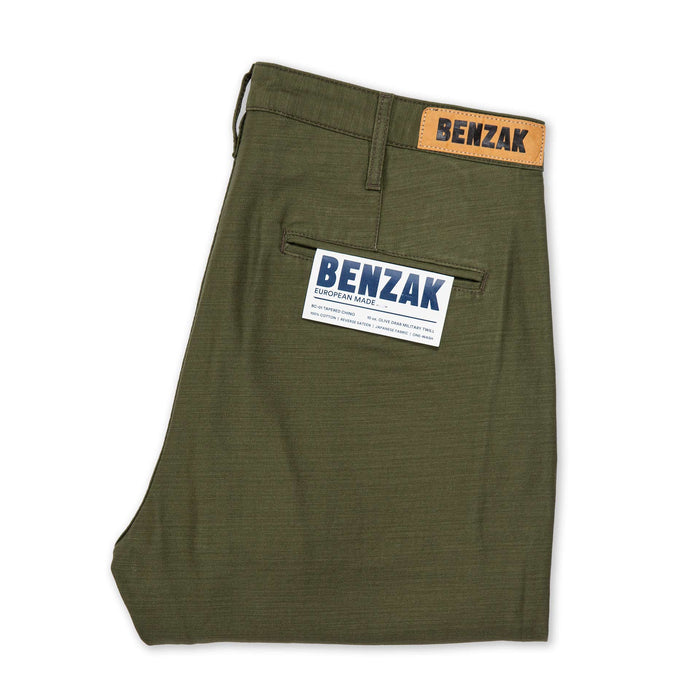 BC-01 TAPERED CHINO 10 oz. olive drab military twill