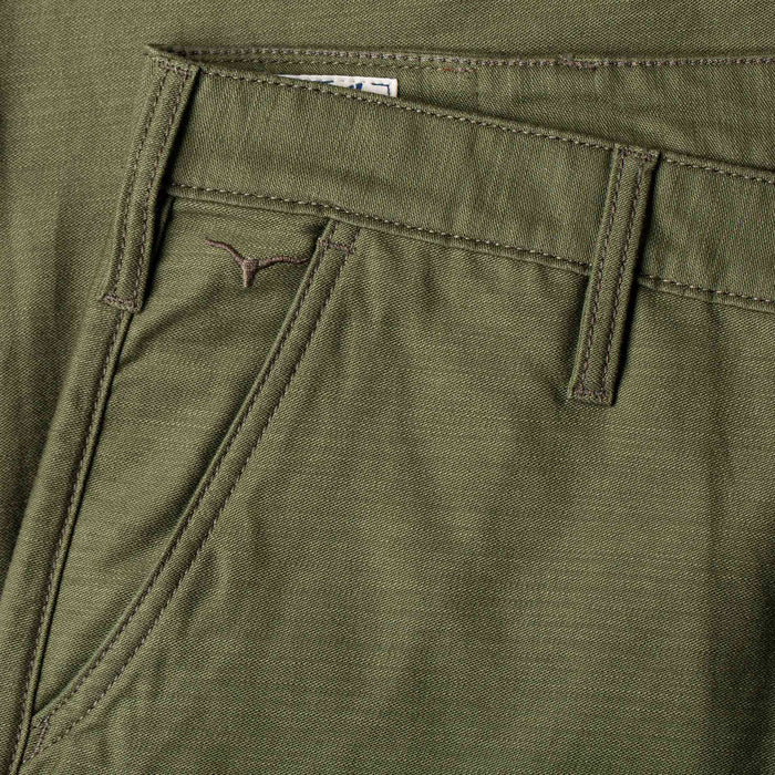 BC-01 TAPERED CHINO 10 oz. olive drab military twill