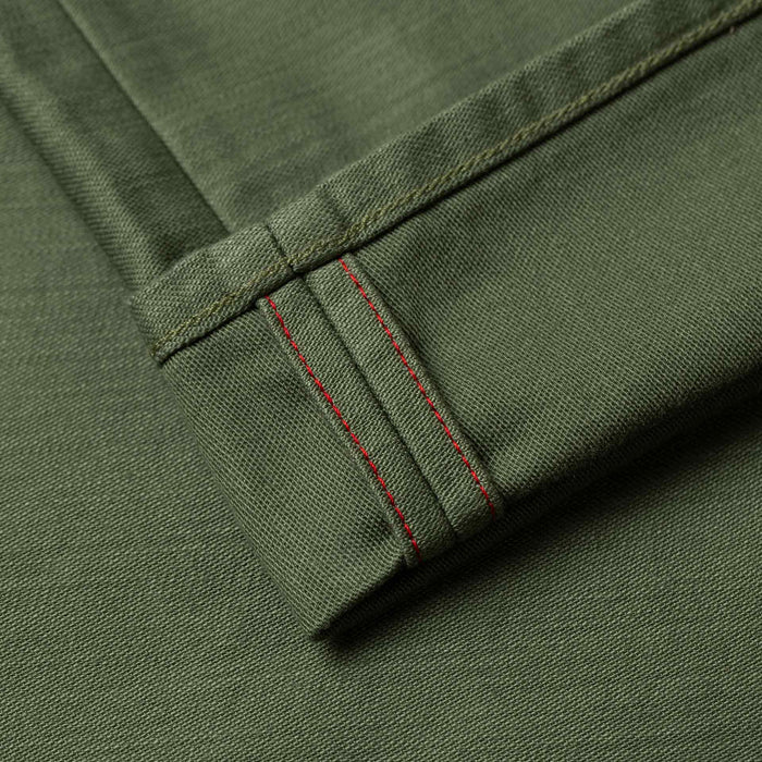 BC-03 STRAIGHT CHINO 10 oz. army green military twill