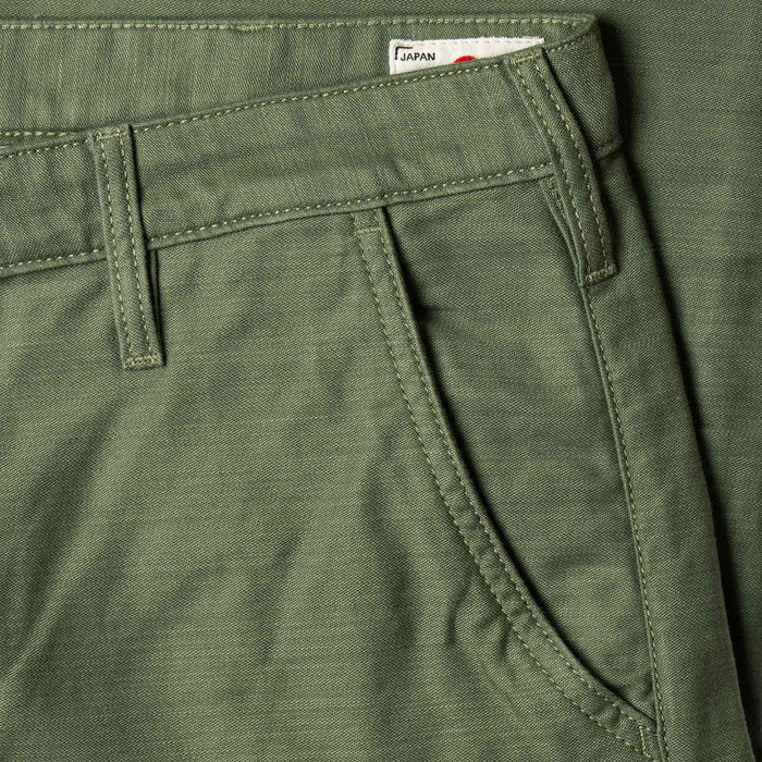 BC-03 STRAIGHT CHINO 10 oz. army green military twill