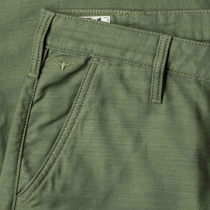 BC-03 STRAIGHT CHINO 10 oz. army green military twill