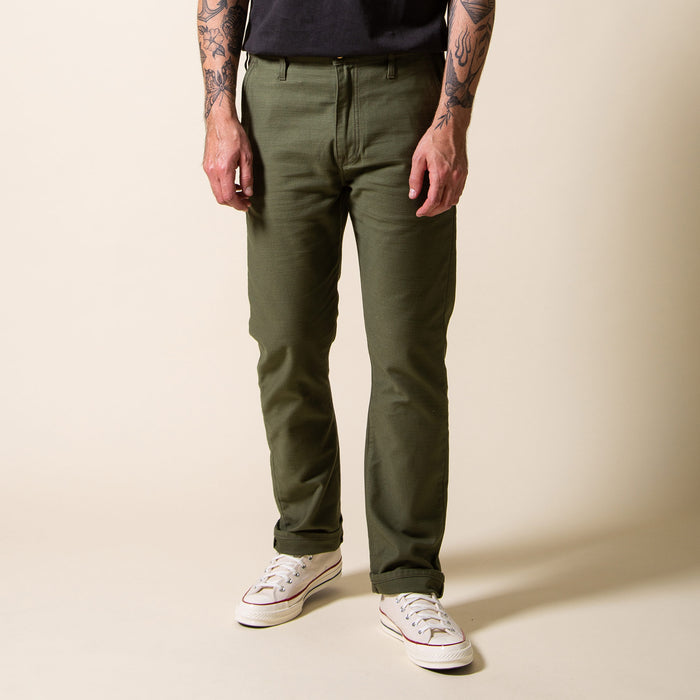 BC-03 STRAIGHT CHINO 10 oz. olive drab military twill