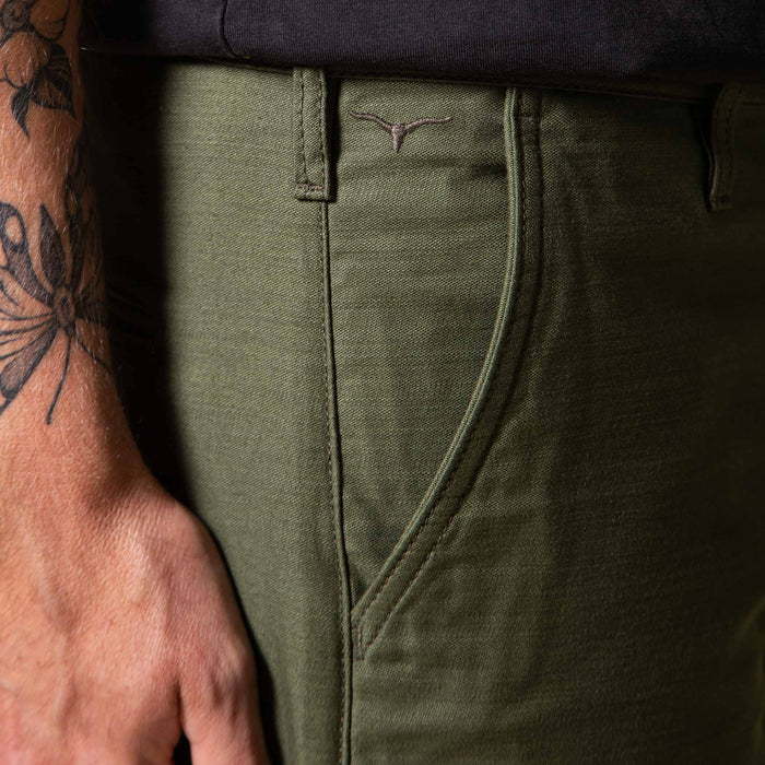 BC-03 STRAIGHT CHINO 10 oz. olive drab military twill