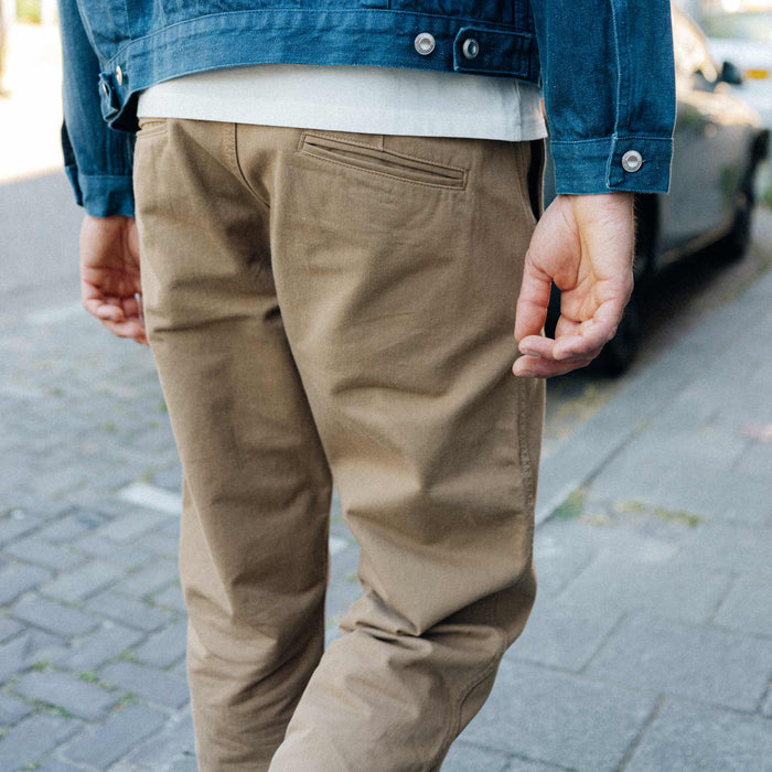 BC-05 LOOSE CHINO 8.5 oz. camel beige chino cloth