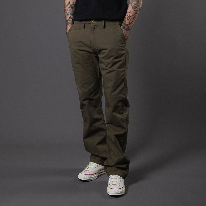 BC-05 LOOSE CHINO 8.5 oz. olive drab chino cloth
