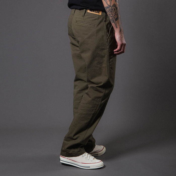 BC-05 LOOSE CHINO 8.5 oz. olive drab chino cloth