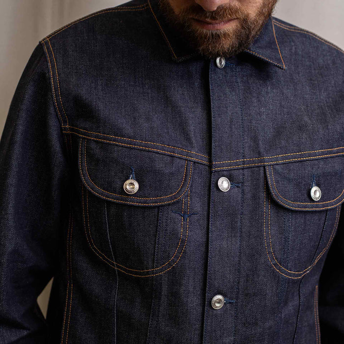 BDJ-05 TRUCKER JACKET special #2 15 oz. vintage indigo selvedge