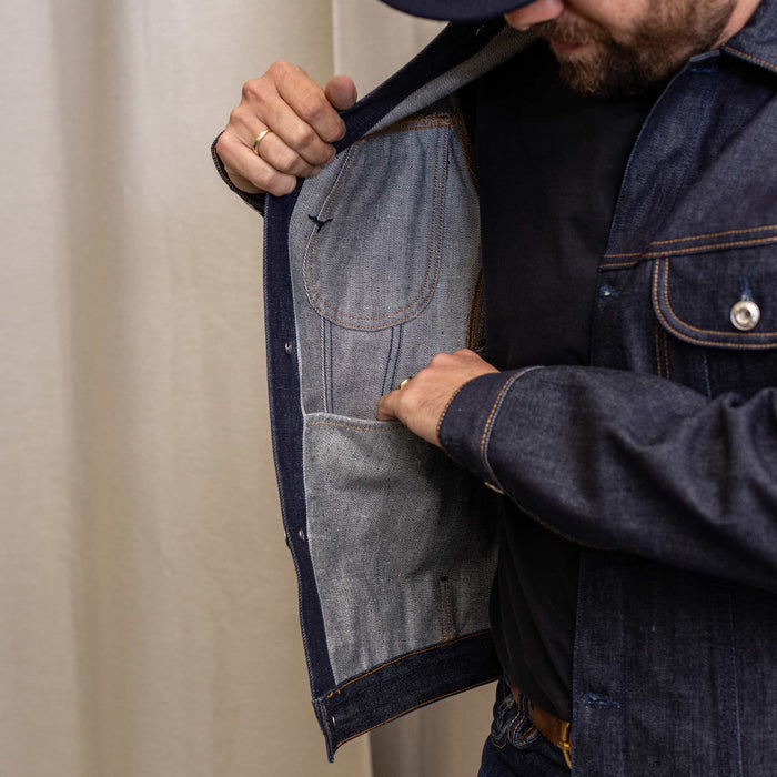 BDJ-05 TRUCKER JACKET special #2 15 oz. vintage indigo selvedge