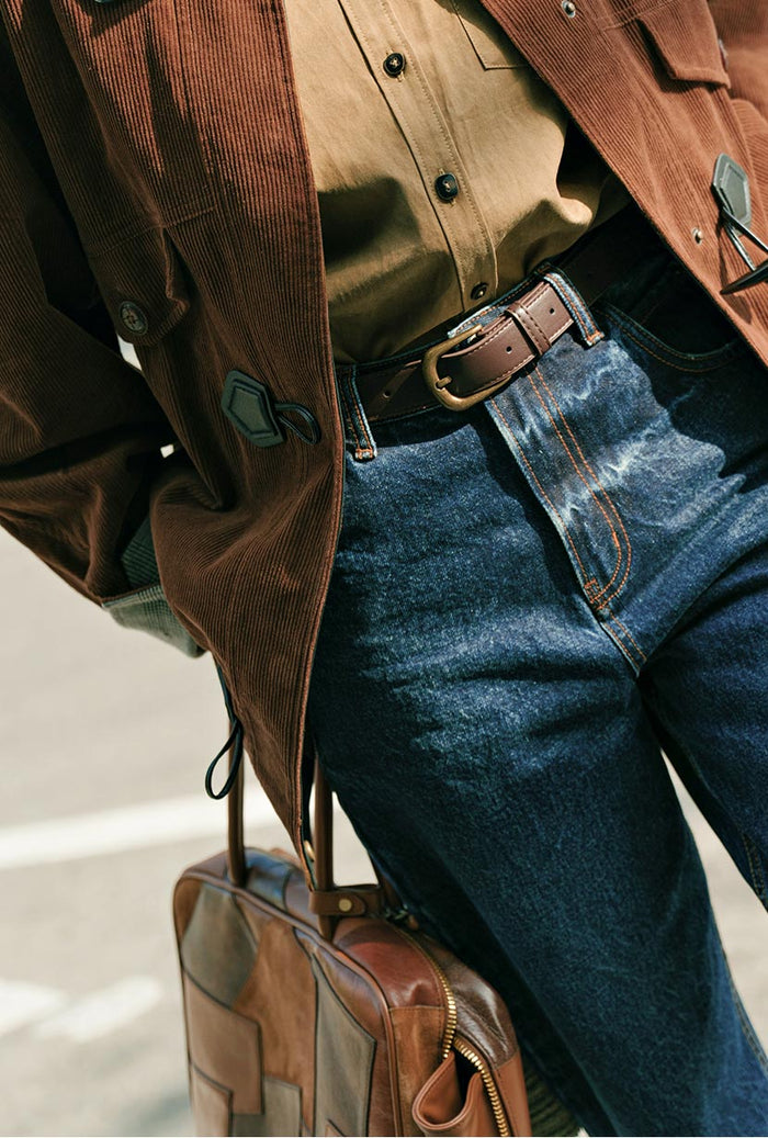 Petite Studio's Bentley Straight Cropped Jeans in Dark Indigo