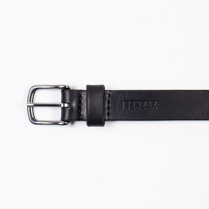 BENZAK x BY BOAZ BELT 32mm vegetable tanned leather / black
