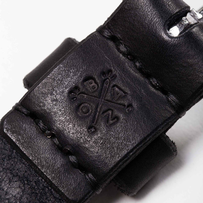 BENZAK x BY BOAZ BELT 32mm vegetable tanned leather / black