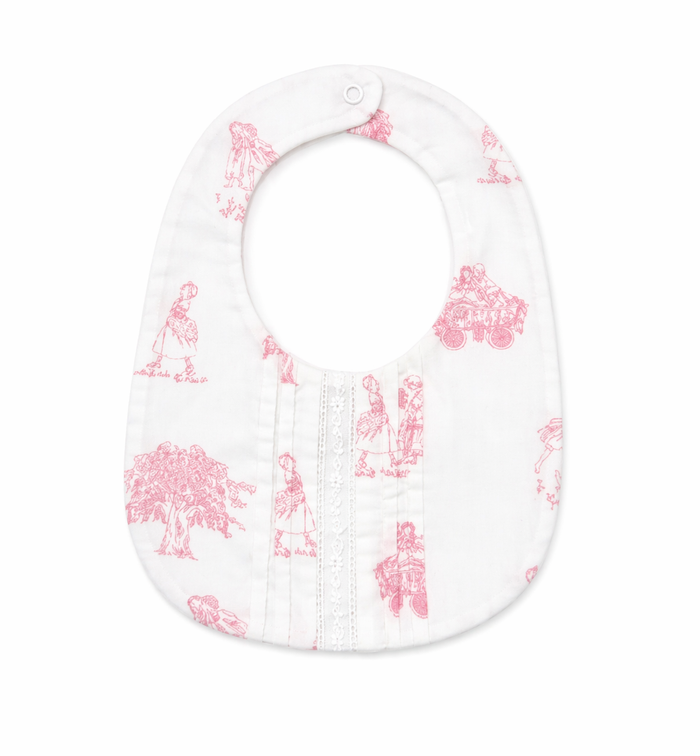 Bib 'Toile de Jouy Pink'
