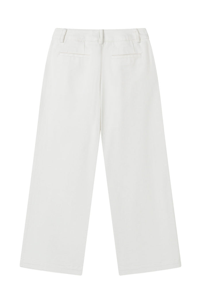 Petite Studio's Billy Denim Wide-Leg Pants in White
