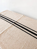 Black Ticking Stripe Runner