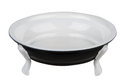 Black & White Enamel Claw Foot Tub