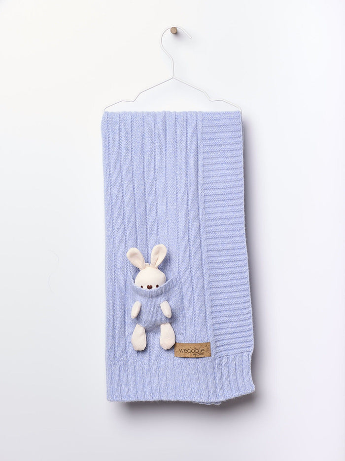 Blanket Knitted Merino Bunny
