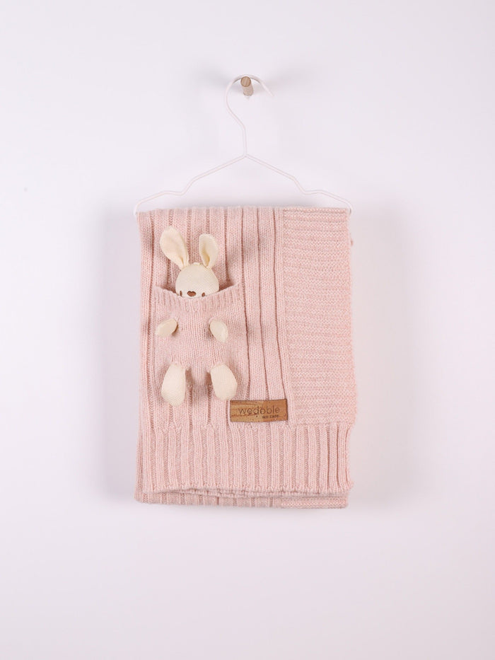 Blanket Knitted Merino Bunny