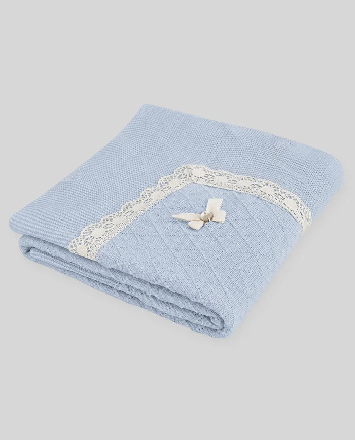Blanket 'Plumety Paz' Blue