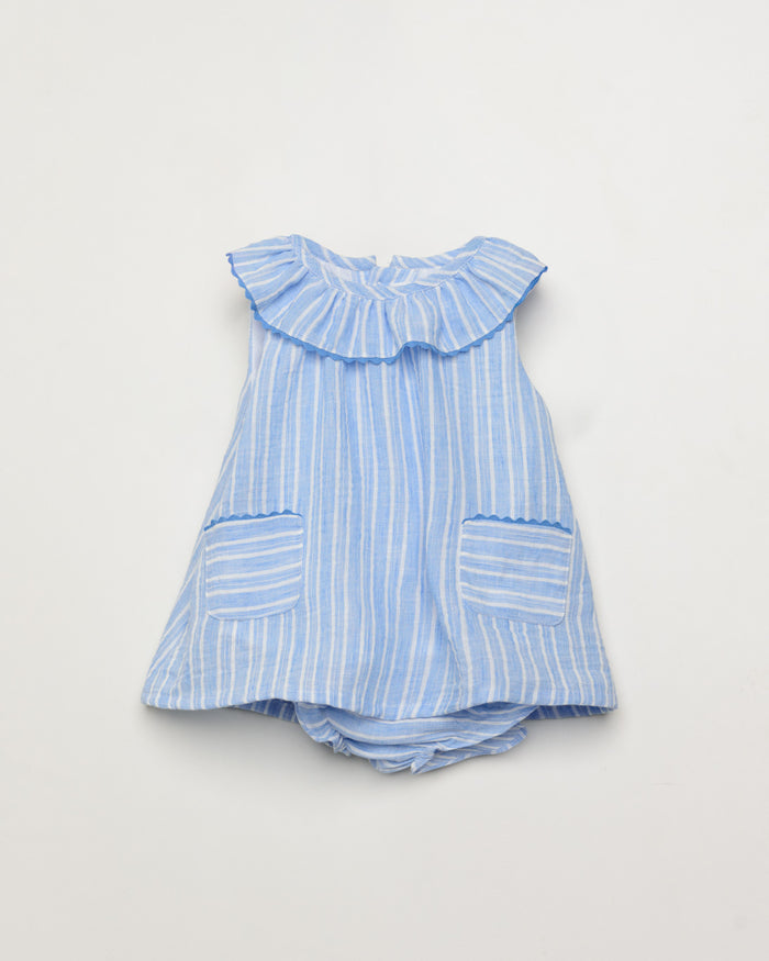 Bloomer Set 'Blue Stripes'